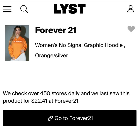 Forever 21 “No Signal” Graphic Reflective Hoodie - Picture 6 of 6